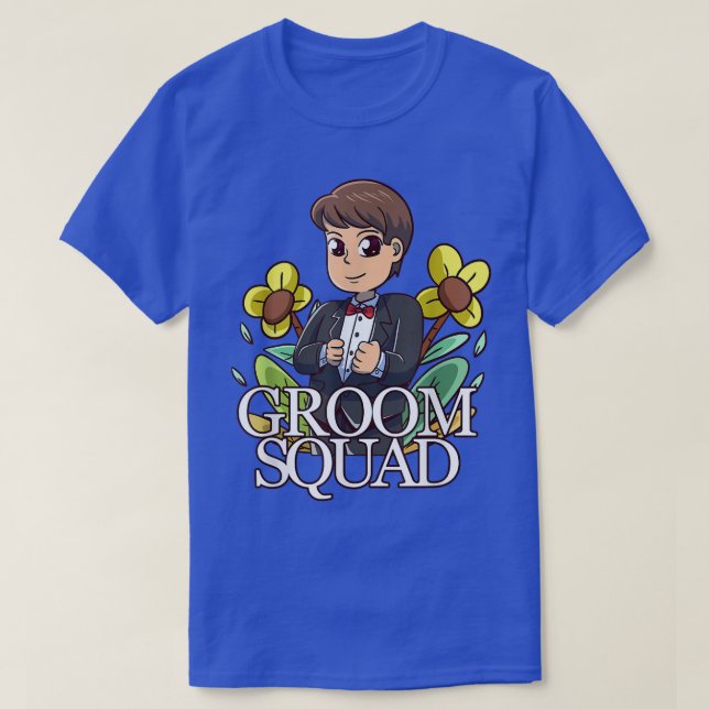 Funny Groomsmen Bachelor Party Apparel For Men Gro T-Shirt (Design Front)