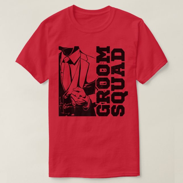 Funny Groomsmen Bachelor Party Apparel For Men Gro T-Shirt (Design Front)