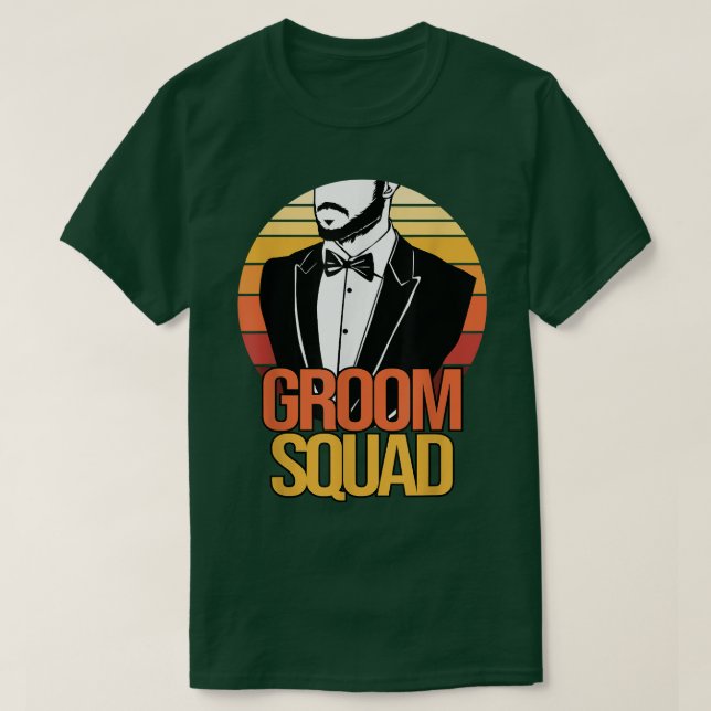 Funny Groomsmen Bachelor Party Apparel For Men Gro T-Shirt (Design Front)