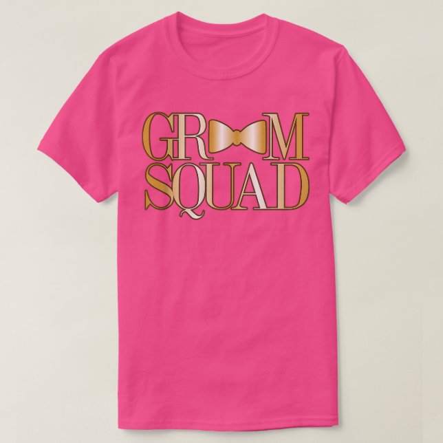 Funny Groomsmen Bachelor Party Apparel For Men Gro T-Shirt (Design Front)