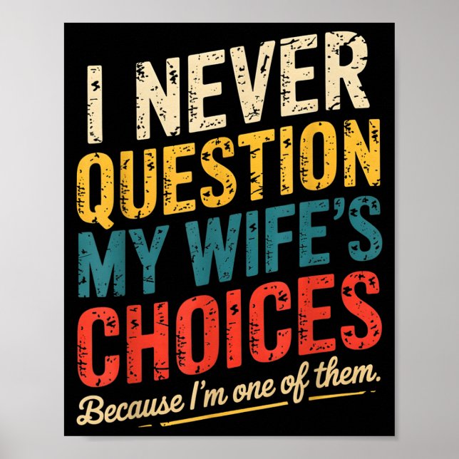 Funny Groovy Dad Joke Quote For Husband Fathers Da Poster (Front)