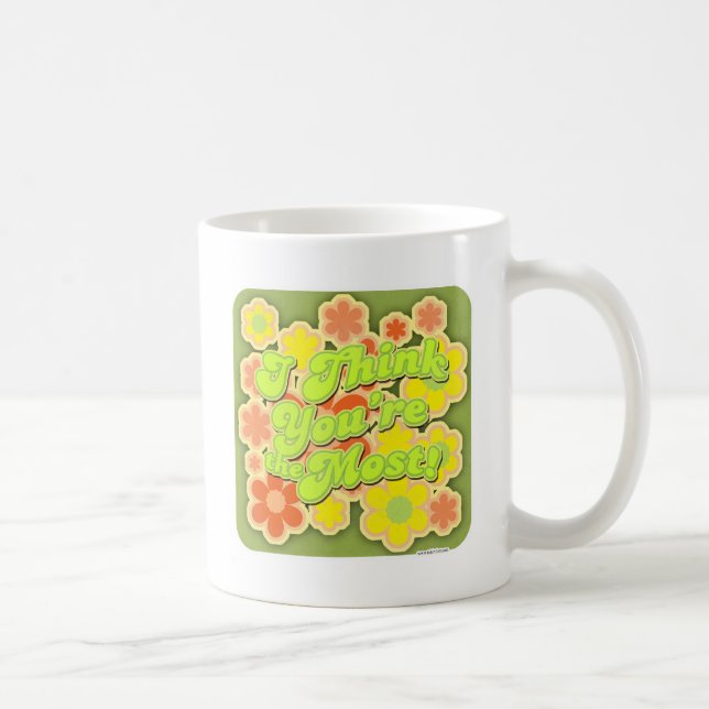 Funny Groovy Most Seventies Retro Saying Coffee Mug (Right)
