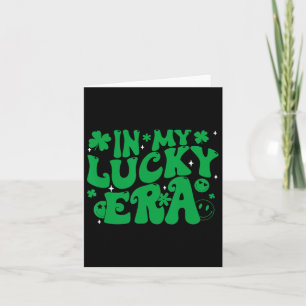 Funny Groovy St Patricks Day Shamrock In My Lucky  Card