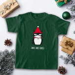 Funny Grouchy Cat Catmas Humor Christmas T-Shirt<br><div class="desc">Get into the festive spirit with a hilarious twist! Our Cat-mas Christmas shirt features a grouchy,  annoyed black and white tuxedo cat tangled in holiday lights,  bringing Ho Ho Ho humor to your holiday wardrobe. Perfect for cat lovers and laugh seekers!</div>