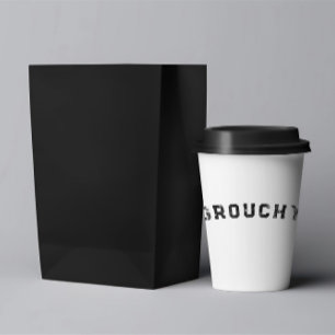 Funny GROUCHY Morning Coffee Paper Cups Cute Custo