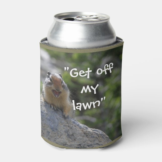 Funny Ground Squirrel Can Cooler (Can Front)