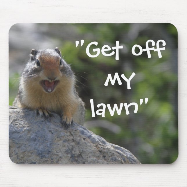 Funny Ground Squirrel Mouse Pad (Front)