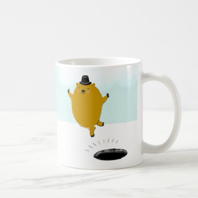 Funny Groundhog Day Coffee Mug (Right)