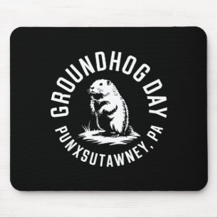 Funny Groundhog Punxsutawney Groundhog Day Shadow Mouse Pad