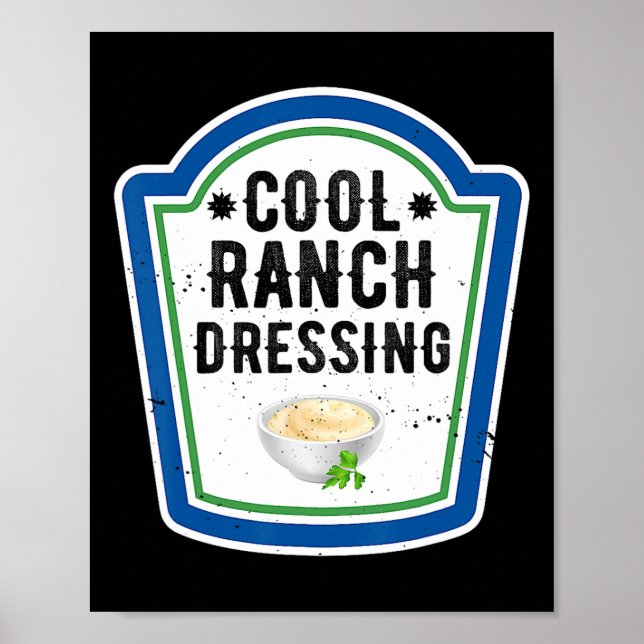 Funny Group Halloween Costume Ranch Dressing Group Poster (Front)