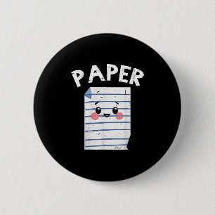 Funny Group Halloween Outfit - Rock Paper Scissors Button