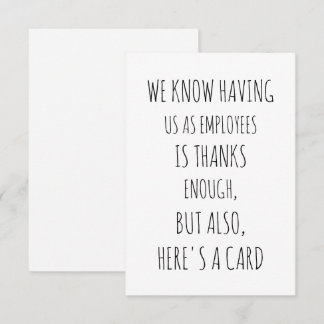 Funny Group Work Card - Card for Boss - Boss's Day