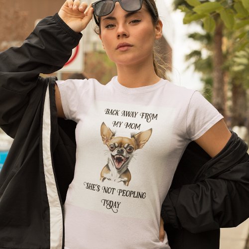 Funny Growling Chihuahua Dog Humor T_Shirt