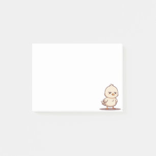 Funny Grumpy Baby Bird Kawaii Cartoon Post-it Notes