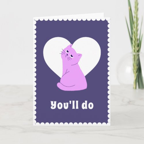 Funny Grumpy Cat Anti_Valentines Day Sarcastic    Card