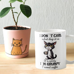 Funny Grumpy Cat  Coffee Mug