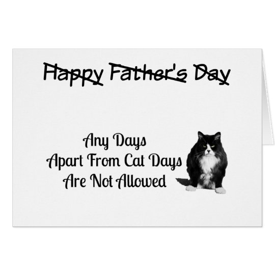 Funny Grumpy Cat Fathers Day Card | Zazzle.com