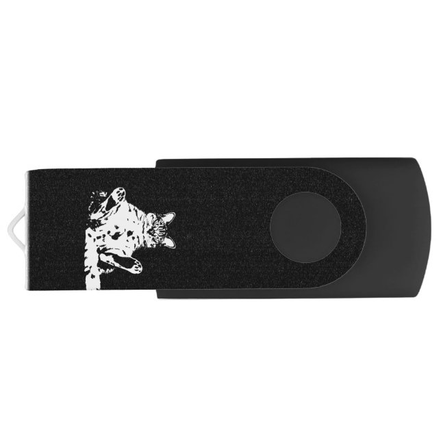 Funny Grumpy Cat Flash Drive (Back)