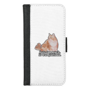 Funny grumpy cat meme for cat and kitty lovers iPhone 8/7 wallet case