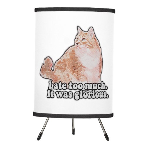 Funny grumpy cat meme for cat and kitty lovers tripod lamp