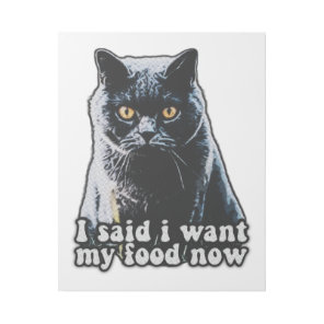 Funny grumpy cat meme for cat owners and lovers gallery wrap