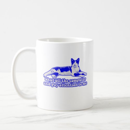 Funny grumpy cat meme for cat owners  lovers coffee mug