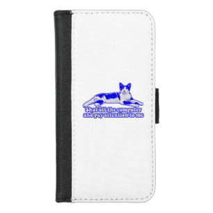 Funny grumpy cat meme for cat owners & lovers iPhone 8/7 wallet case