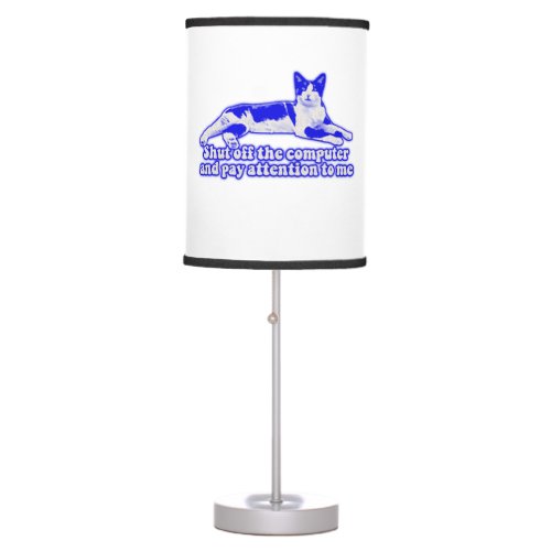 Funny grumpy cat meme for cat owners  lovers table lamp