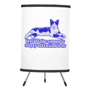 Funny grumpy cat meme for cat owners & lovers tripod lamp