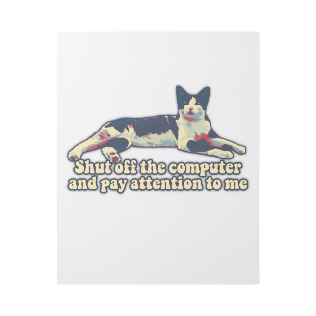 Funny grumpy cat meme for cat persons and lovers gallery wrap (Front)