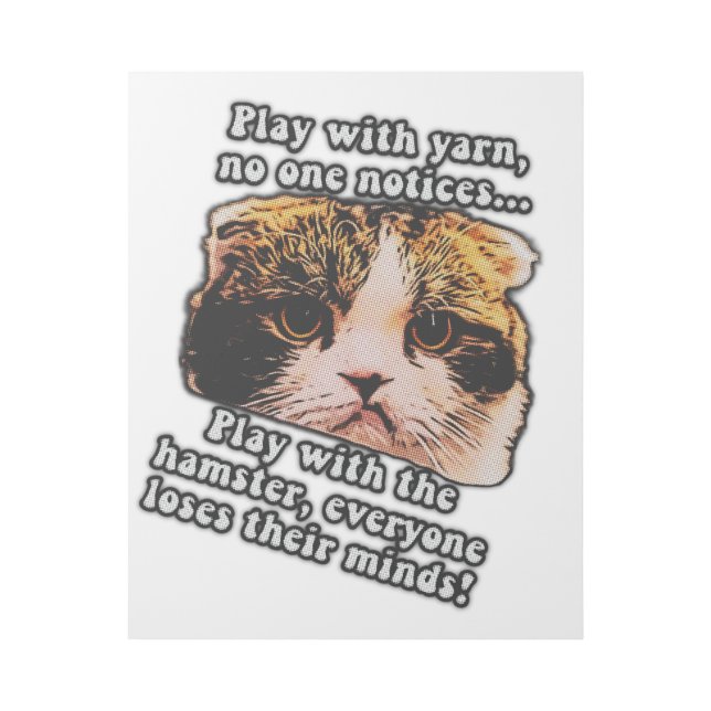 Funny grumpy cat meme for cats and kittens owners gallery wrap (Front)