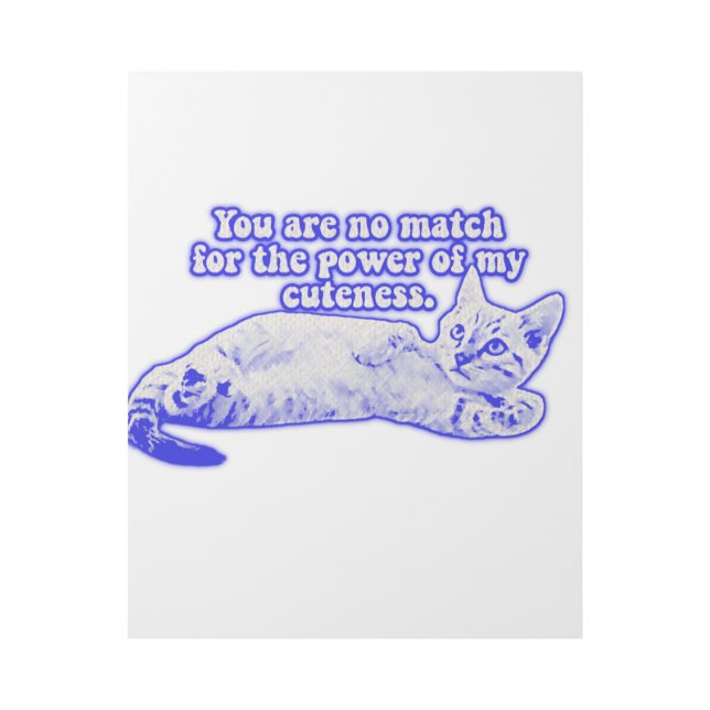 Funny grumpy cat meme for kitten and cat lovers gallery wrap (Front)