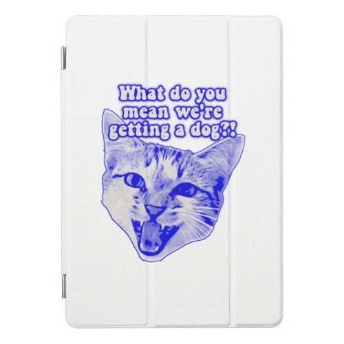 Funny grumpy cat meme for kitty and cat lovers iPad pro cover