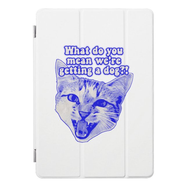 Funny grumpy cat meme for kitty and cat lovers iPad pro cover (Front)