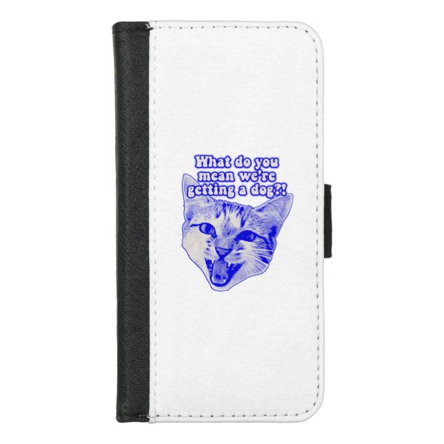 Funny grumpy cat meme for kitty and cat lovers iPhone wallet case (Front)