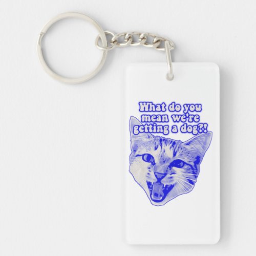 Funny grumpy cat meme for kitty and cat lovers keychain