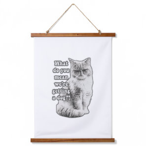 Funny grumpy cat meme for kitty lovers and owners  hanging tapestry