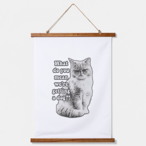Funny grumpy cat meme for kitty lovers and owners  hanging tapestry