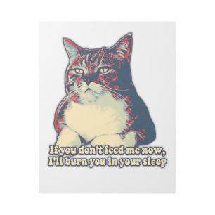 Funny grumpy cat meme for kitty owners and lovers gallery wrap