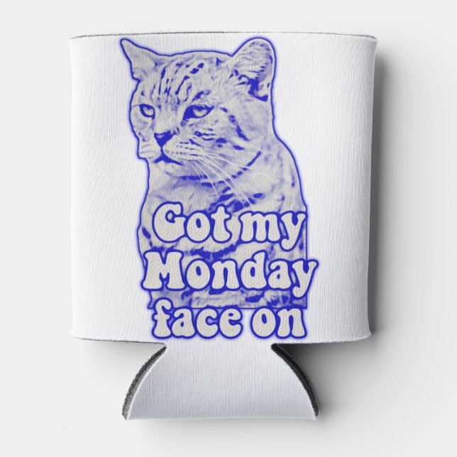 Funny grumpy cat meme for kitty persons and owners can cooler (Front)