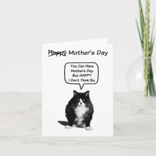 Funny Mothers Day Cat Cards | Zazzle