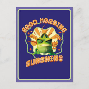 Funny Grumpy Chameleon Morning Humor Postcard