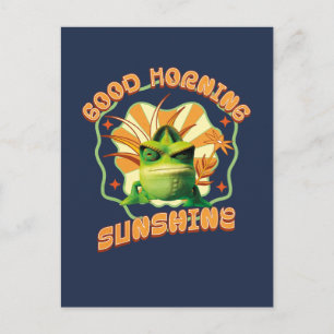 Funny Grumpy Chameleon Morning Humor Postcard