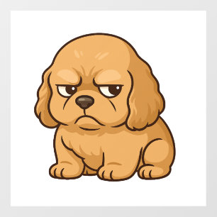 Funny Grumpy Dog Personalized Gift Custom T-shirt Window Cling