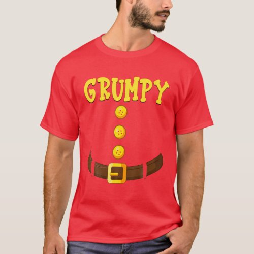 Funny Grumpy Dwarf Costume Family Matching Class G T_Shirt