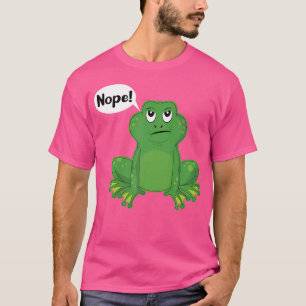 Funny Grumpy Frog Amphibian Toad Frogs Humor Anima T-Shirt
