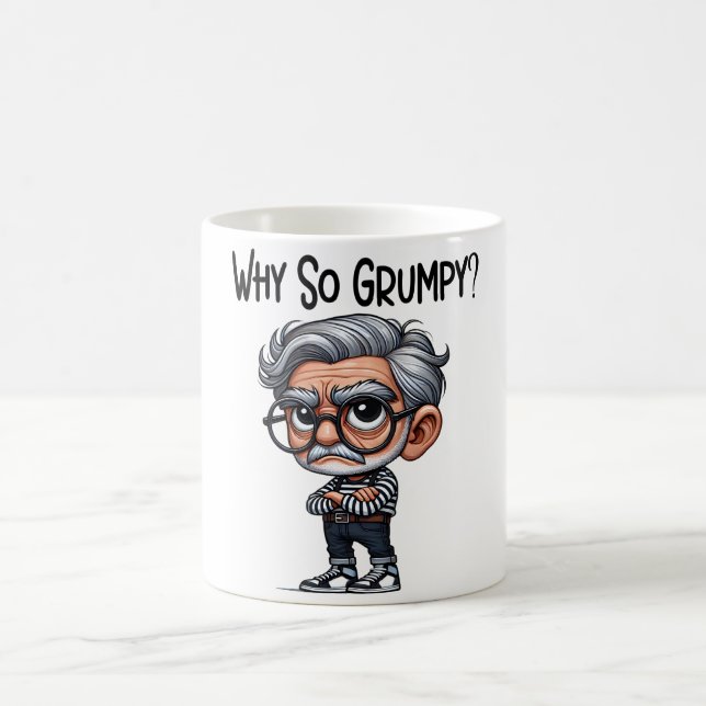 Funny/Grumpy Old Man Coffee Mug (Center)