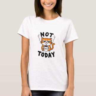 Funny Grumpy Orange and White Tabby Cat T-Shirt