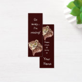 Funny Grumpy Owl, Go Away I'm Reading, Bookmark (Desk)