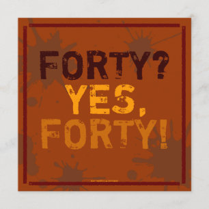 Funny Grungy Birthday Party Invitation